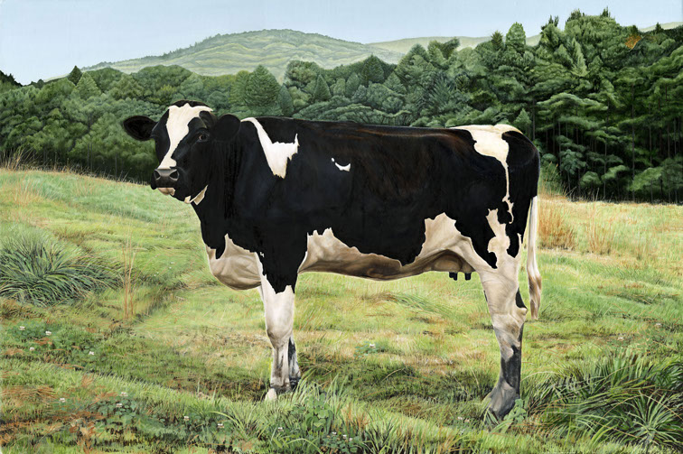 Holstein, Cow, Farm, Field
